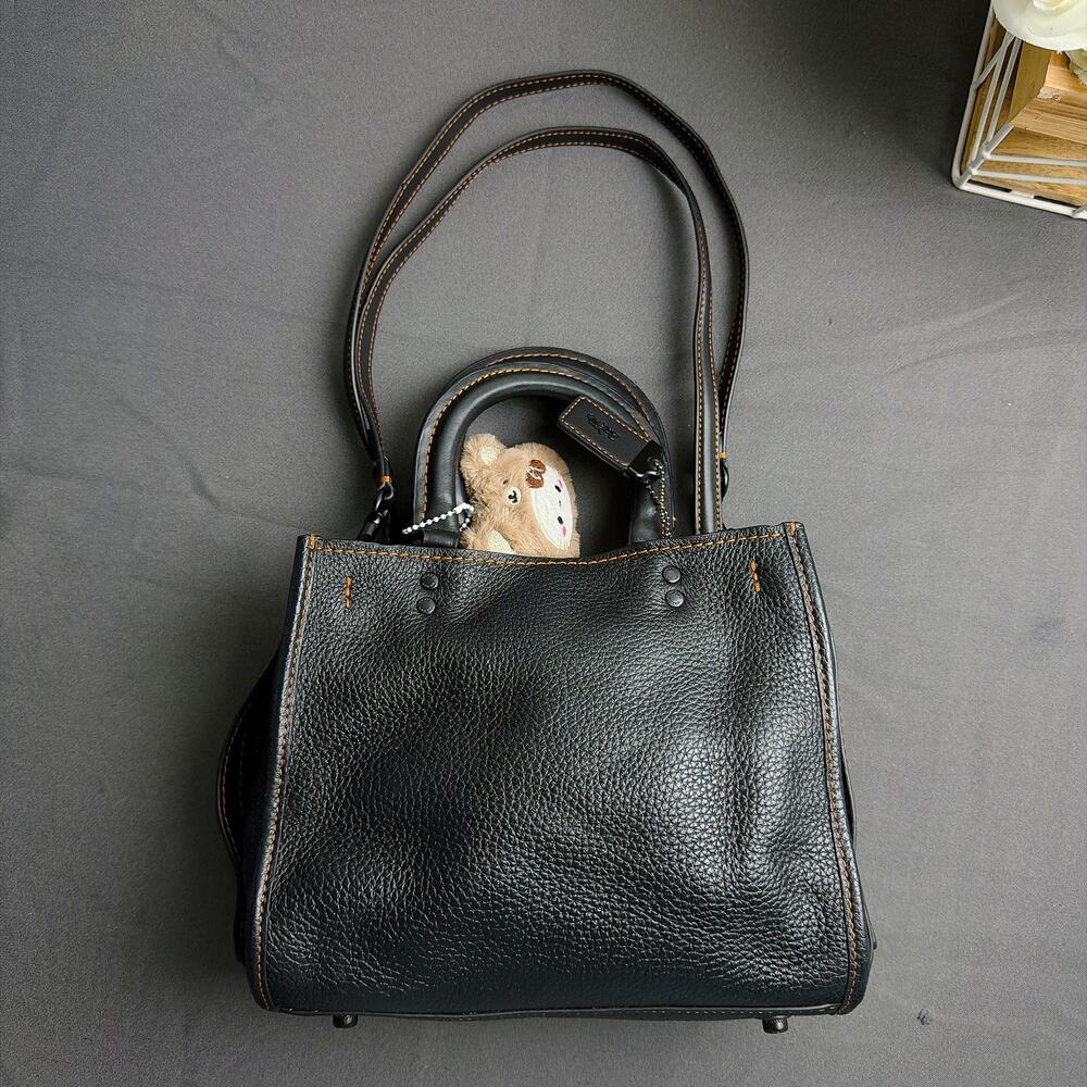 Coach 1941 Black Leather Rogue 25 2Way Satchel Bag 20315